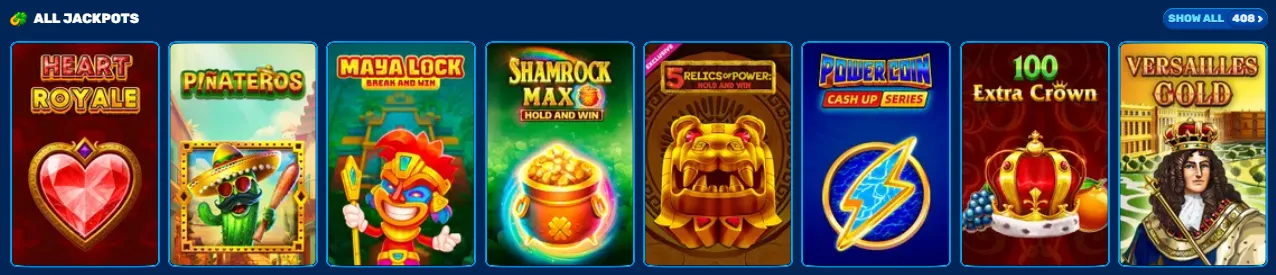 spinfin casino jackpot games